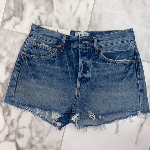 NWT Agolde Parker Denim Shorts - Picture 5 of 8